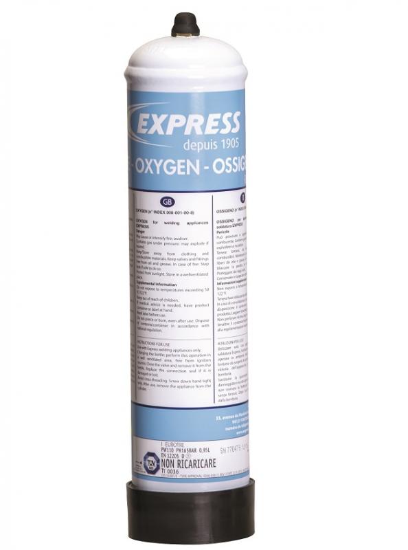 EXP Kyslík/Oxygen 110 l (110 barů), závit M10x1